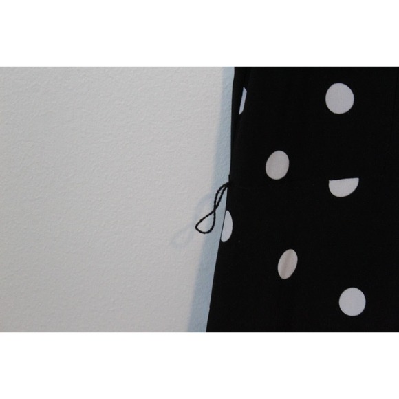 Lauren Ralph Lauren Polka Dot Sleeveless A Line Swing Dress Black Size 14 H14739 - Picture 5 of 10